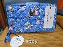 NEW Vera Bradley Disney Cinderella RFID Turnlock Quilted Wallet, NWT-FREE SHIP