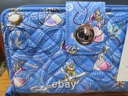 NEW Vera Bradley Disney Cinderella RFID Turnlock Quilted Wallet, NWT-FREE SHIP