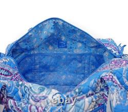 NEW? Vera bradley Disney Cinderella Paisley Large Duffel Blue