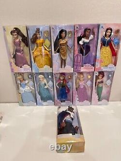 NIB Disney Store Set of 11 Disney Store Classic Princess Dolls
