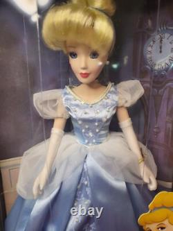 NIB VTG 2001 BrassKey Disney Porcelain Princess Dolls Cinderella and Aurora