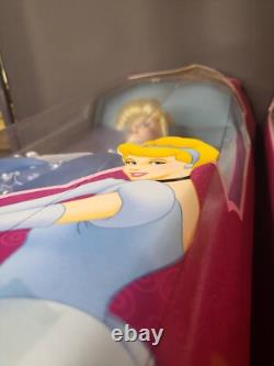 NIB VTG 2001 BrassKey Disney Porcelain Princess Dolls Cinderella and Aurora