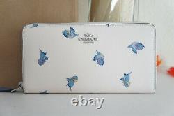 NWT Coach C2893 Disney X Accordion Zip Wallet With Cinderella Flying Birds Print