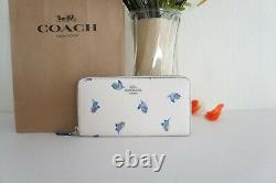 NWT Coach C2893 Disney X Accordion Zip Wallet With Cinderella Flying Birds Print