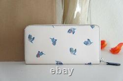 NWT Coach C2893 Disney X Accordion Zip Wallet With Cinderella Flying Birds Print