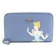 NWT Coach C2895 Disney X Medium Id Zip Wallet With Cinderella Periwinkle Multi