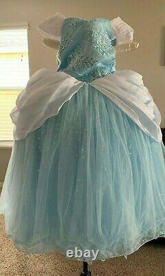 NWT Disney Princess Signature Collection Cinderella Dress/Costume/Gown Girls 7/8