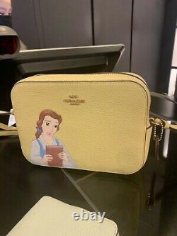 NWT Disney X Coach Mini Camera Bag Cinderella/ Belle/ Tiana