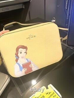 NWT Disney X Coach Mini Camera Bag Cinderella/ Belle/ Tiana
