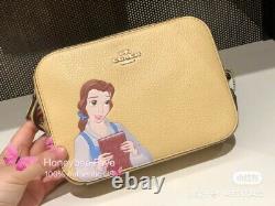 NWT Disney X Coach Mini Camera Bag Cinderella/ Belle/ Tiana