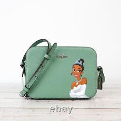 NWT Disney X Coach Mini Camera Bag with Cinderella/ Belle/ Tiana