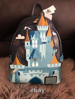 NWT Loungefly Disney Parks Cinderella Castle Mini Backpack New Rare Grail HTF