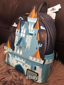 NWT Loungefly Disney Parks Cinderella Castle Mini Backpack New Rare Grail HTF