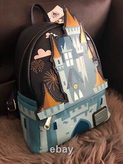 NWT Loungefly Disney Parks Cinderella Castle Mini Backpack New Rare Grail HTF