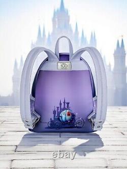 NWT Loungefly Lenticular Disney Cinderella Ball Gown Mini Backpack& CHARM