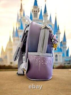 NWT Loungefly Lenticular Disney Cinderella Ball Gown Mini Backpack& CHARM