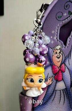 NWT Loungefly Lenticular Disney Cinderella Ball Gown Mini Backpack& CHARM