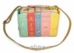 NWT Loungefly Stitch Shoppe Disney Princess Books Leather Crossbody Handbag