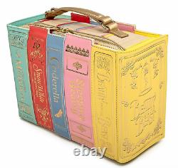 NWT Loungefly Stitch Shoppe Disney Princess Books Leather Handbag