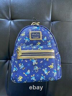 NWT Walt Disney World 50th Anniversary Blue Loungefly Mini Backpack