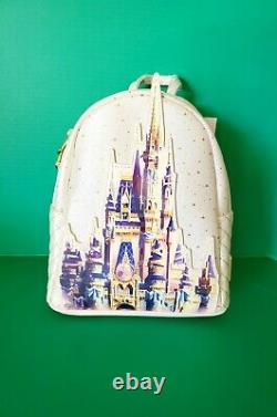 NWT Walt Disney World Park 50th Anniversary Cinderella Castle Loungefly Backpack