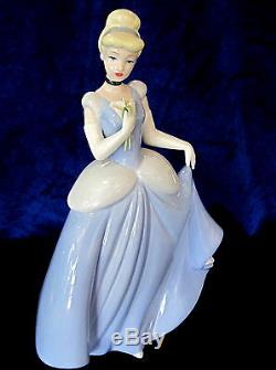 Nao By Lladro #1681 Cinderella Brand Nib Disney Princess Blue Large Save$$ F/sh