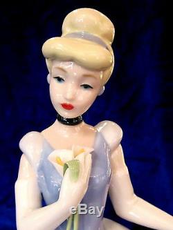 Nao By Lladro #1681 Cinderella Brand Nib Disney Princess Blue Large Save$$ F/sh