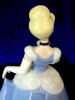 Nao By Lladro #1681 Cinderella Brand Nib Disney Princess Blue Large Save$$ F/sh