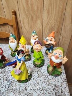 New 2023 Disney Snow White & Dwarves Garden Gnomes. Lot of 8 MINT
