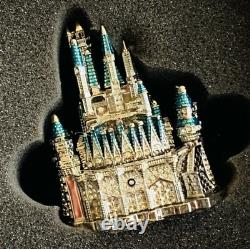 New Disney Arribas Brothers Swarovski Crystal Cinderella Castle Jeweled Figure