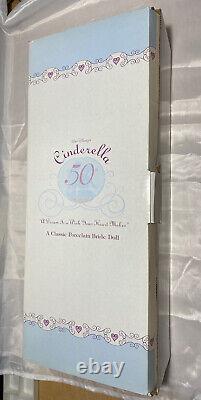 New Disney Catalog Cinderella Porcelain Keepsake Bride 50th Anniversary Doll