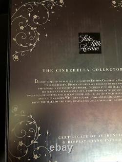 New Disney Cinderella 17 SAKS Fifth Avenue Limited Edition Doll. 1 Of 2500