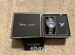 New Disney Citizen Limited Edition Midnight Glass Slipper Cinderella Watch + Pin