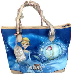 New Disney Dooney & Bourke Cinderella Carriage Shopper Tote Bag Purse C