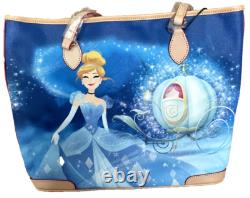 New Disney Dooney & Bourke Cinderella Carriage Shopper Tote Bag Purse C