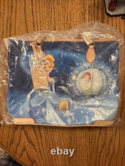 New Disney Dooney & Bourke Cinderella Carriage Shopper Tote Bag Purse E
