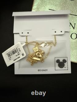 New Disney Kendra Scott Elisa Necklace Blue Cinderella Princess Gold Kind