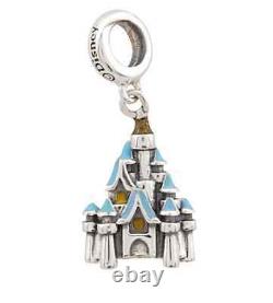 New Disney Park Exclusive Chamilia Cinderella Castle Silver Euro Charm Dangle