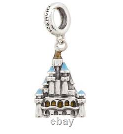 New Disney Park Exclusive Chamilia Cinderella Castle Silver Euro Charm Dangle