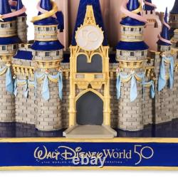 New Disney Parks 50th Anniversary Cinderella Castle 12 Figure Figurine Statue
