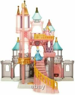 New Disney Parks Castle Play Set Pink & Blue Light-Up Playset Cinderella Aurora