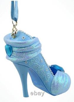 New Disney Parks Princess Cinderella Glitter Shoe Heel Christmas Tree Ornament