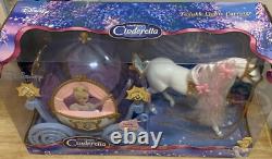 New Disney Princess Cinderella Special Edition Twinkle Lights Carriage And Horse