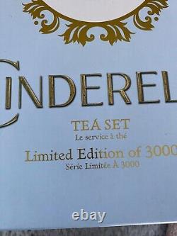 New Disney Store Cinderella Princess Limited Edition Tea Set COA NIB 2015 Live