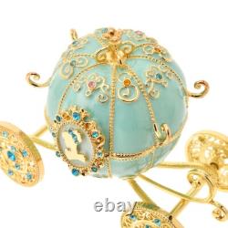 New Disney Store Japan Cinderella Carriage Figure Jewelry Case