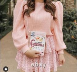 New Disney X ALDO Cinderella Story Book 2 Clutch Pouch Crossbody Pink Purse