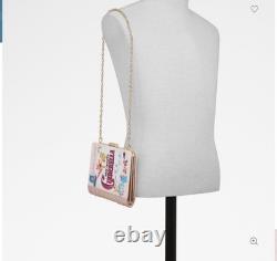 New Disney X ALDO Cinderella Story Book 2 Clutch Pouch Crossbody Pink Purse