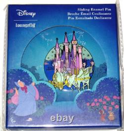 New Jumbo LE Disney Pin Cinderella Castle Coach Horses Slider Pin-on-Pin Rare