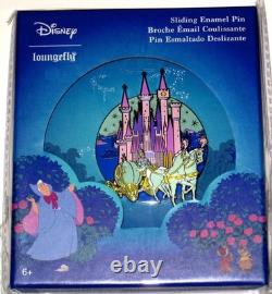 New Jumbo LE Disney Pin Cinderella Castle Coach Horses Slider Pin-on-Pin Rare