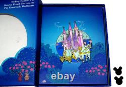 New Jumbo LE Disney Pin Cinderella Castle Coach Horses Slider Pin-on-Pin Rare LE